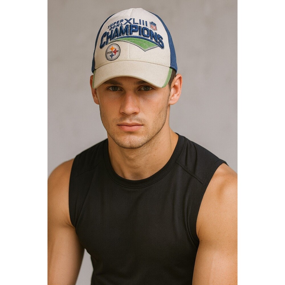 REEBOK Pittsburgh Steelers Super Bowl XLIII Champions One Size Hat Cap